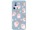 Funda Silicona Líquida Azul compatible con Xiaomi 13 Lite 5G diseño Cerdos Dibujos