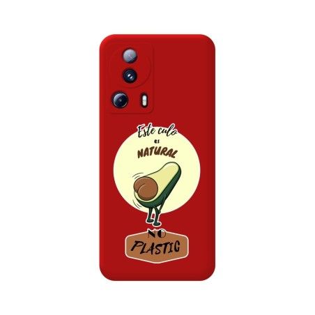Funda Silicona Líquida Roja compatible con Xiaomi 13 Lite 5G diseño Culo Natural Dibujos
