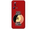 Funda Silicona Líquida Roja compatible con Xiaomi 13 Lite 5G diseño Hombre Escalada Dibujos