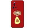 Funda Silicona Líquida Roja compatible con Xiaomi 13 Lite 5G diseño Vegan Life Dibujos