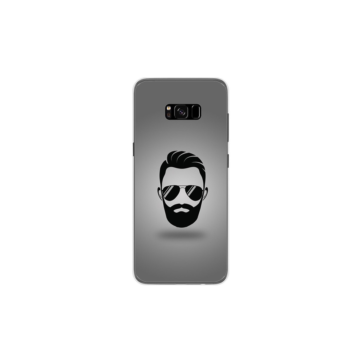Funda Gel Tpu para Samsung Galaxy S8 Plus Diseño Barba Dibujos