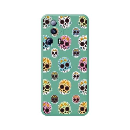 Funda Silicona Líquida Verde compatible con Xiaomi 13 Lite 5G diseño Catrina Dibujos