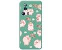 Funda Silicona Líquida Verde compatible con Xiaomi 13 Lite 5G diseño Cerdos Dibujos