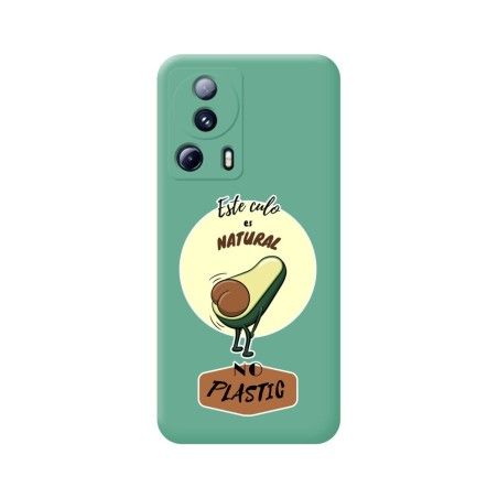 Funda Silicona Líquida Verde compatible con Xiaomi 13 Lite 5G diseño Culo Natural Dibujos