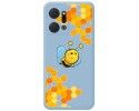 Funda Silicona Líquida Azul para Huawei Honor X7a diseño Abeja Dibujos