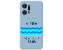 Funda Silicona Líquida Azul para Huawei Honor X7a diseño Agua Dibujos