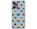 Funda Silicona Líquida Azul para Huawei Honor X7a diseño Catrina Dibujos