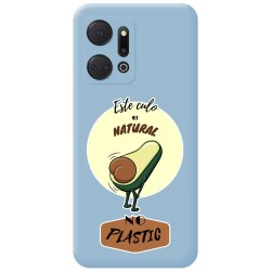 Funda Silicona Líquida Azul para Huawei Honor X7a diseño Culo Natural Dibujos
