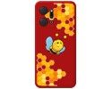 Funda Silicona Líquida Roja para Huawei Honor X7a diseño Abeja Dibujos
