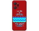 Funda Silicona Líquida Roja para Huawei Honor X7a diseño Agua Dibujos