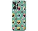Funda Silicona Líquida Verde para Huawei Honor X7a diseño Catrina Dibujos