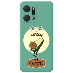 Funda Silicona Líquida Verde para Huawei Honor X7a diseño Culo Natural Dibujos
