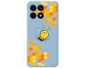 Funda Silicona Líquida Azul para Huawei Honor X8a diseño Abeja Dibujos