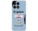 Funda Silicona Líquida Azul para Huawei Honor X8a diseño Vaca Dibujos