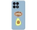 Funda Silicona Líquida Azul para Huawei Honor X8a diseño Vegan Life Dibujos