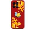 Funda Silicona Líquida Roja para Huawei Honor X8a diseño Abeja Dibujos