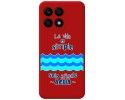 Funda Silicona Líquida Roja para Huawei Honor X8a diseño Agua Dibujos