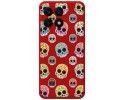 Funda Silicona Líquida Roja para Huawei Honor X8a diseño Catrina Dibujos