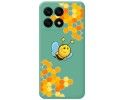 Funda Silicona Líquida Verde para Huawei Honor X8a diseño Abeja Dibujos