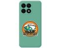 Funda Silicona Líquida Verde para Huawei Honor X8a diseño Adventure Dibujos