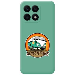Funda Silicona Líquida Verde para Huawei Honor X8a diseño Adventure Dibujos