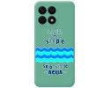 Funda Silicona Líquida Verde para Huawei Honor X8a diseño Agua Dibujos