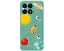 Funda Silicona Líquida Verde para Huawei Honor X8a diseño Espacio Dibujos