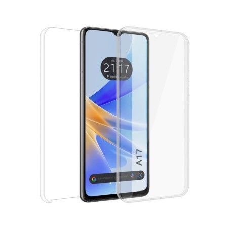 Funda Doble Transparente Pc + Tpu Full Body 360 para Oppo A17
