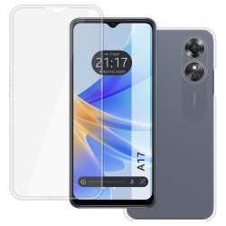 Funda Doble Transparente Pc + Tpu Full Body 360 para Oppo A17 2