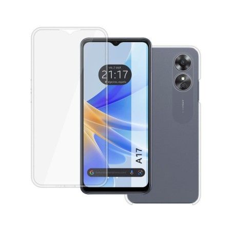 Funda Doble Transparente Pc + Tpu Full Body 360 para Oppo A17
