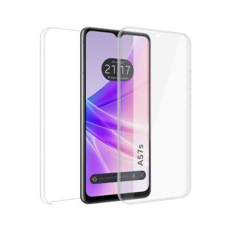 Funda Doble Transparente Pc + Tpu Full Body 360 para Oppo A57s