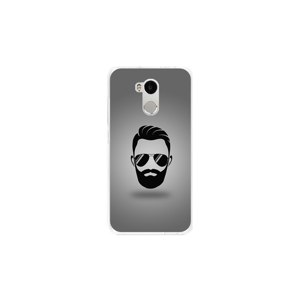 Funda Gel Tpu para Xiaomi Redmi 4 Pro Diseño Barba Dibujos