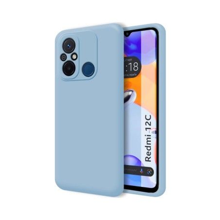 Funda Silicona Líquida Ultra Suave compatible con Xiaomi Redmi 12C color Azul