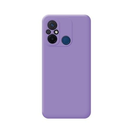 Funda Silicona Líquida Ultra Suave compatible con Xiaomi Redmi 12C color Morada