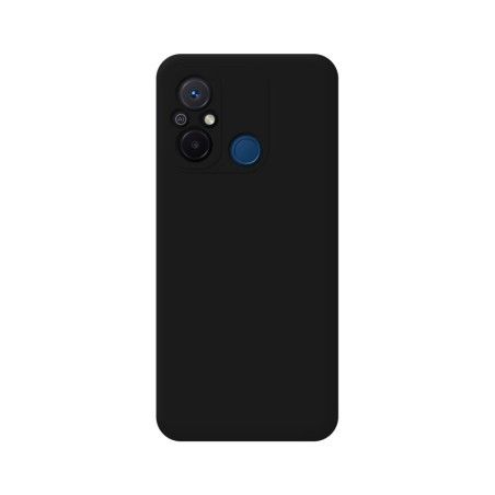 Funda Silicona Líquida Ultra Suave compatible con Xiaomi Redmi 12C color Negra