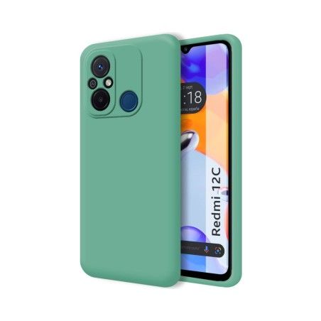 Funda Silicona Líquida Ultra Suave compatible con Xiaomi Redmi 12C color Verde