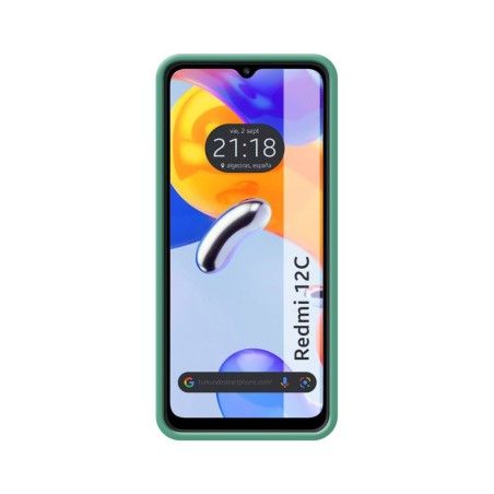Funda Silicona Líquida Ultra Suave compatible con Xiaomi Redmi 12C color Verde