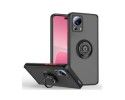 Funda Mate con Borde Negro y Anillo Giratorio 360 compatible con Xiaomi 13 Lite 5G