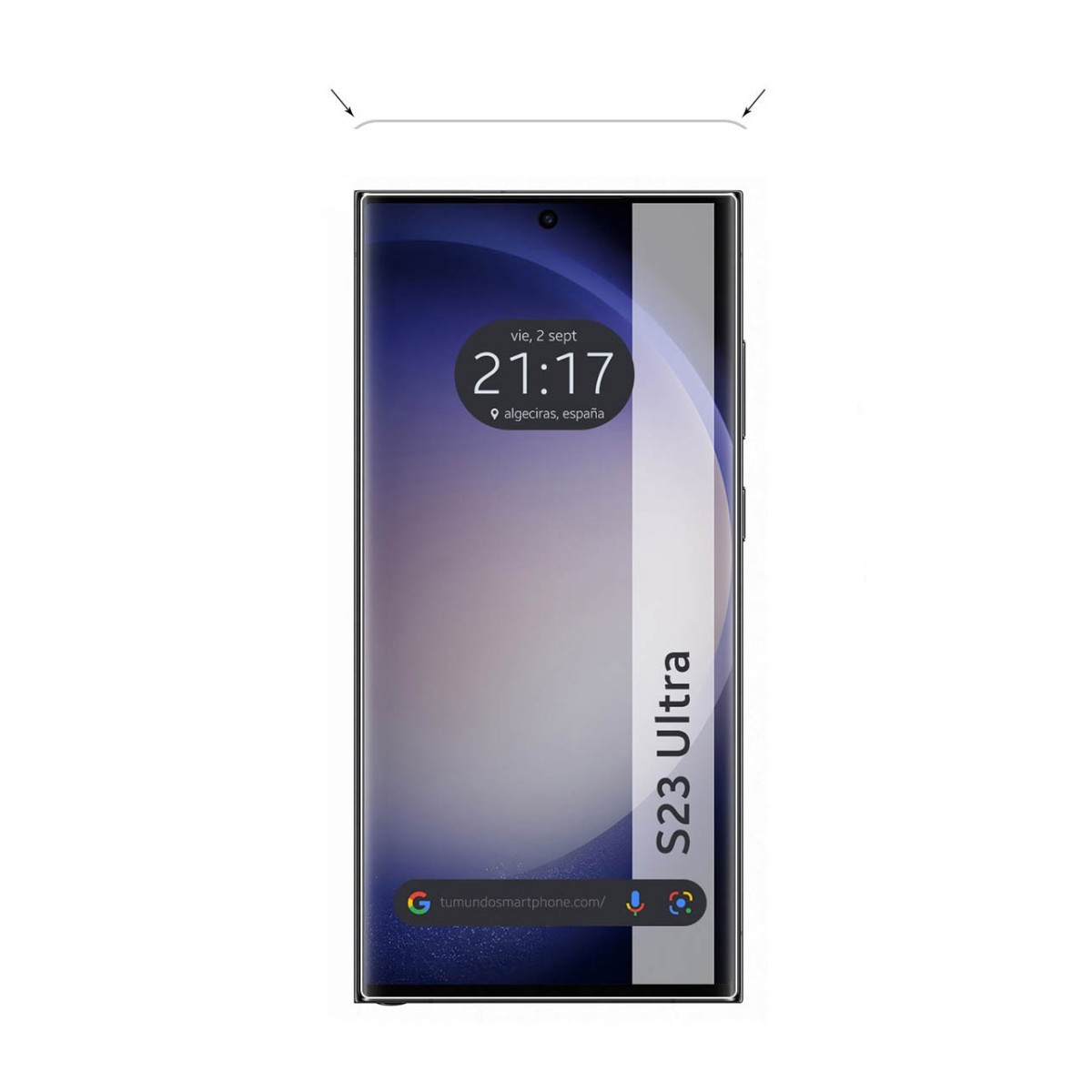 Protector Cristal Templado Completo Curvo UV Full Glue para Samsung Galaxy S23 Ultra 5G