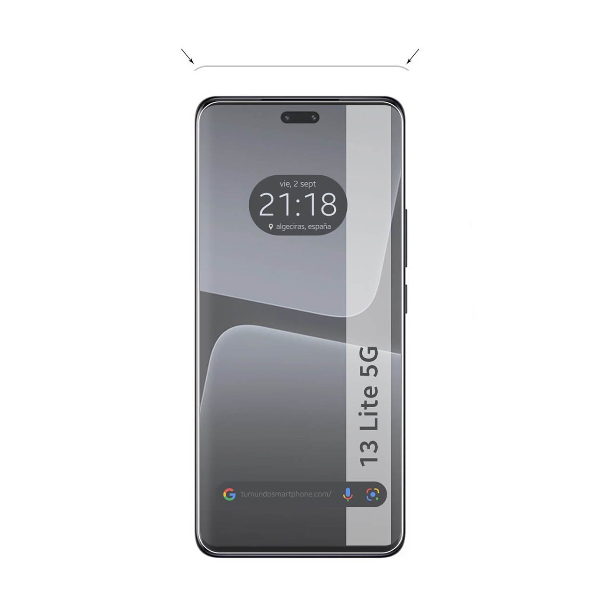 Protector Cristal Templado Completo Curvo UV Full Glue compatible con Xiaomi 13 Lite 5G