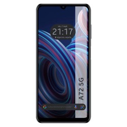 Protector Cristal Templado Completo 5D Full Glue Negro para Zte Blade A72 5G Vidrio 2