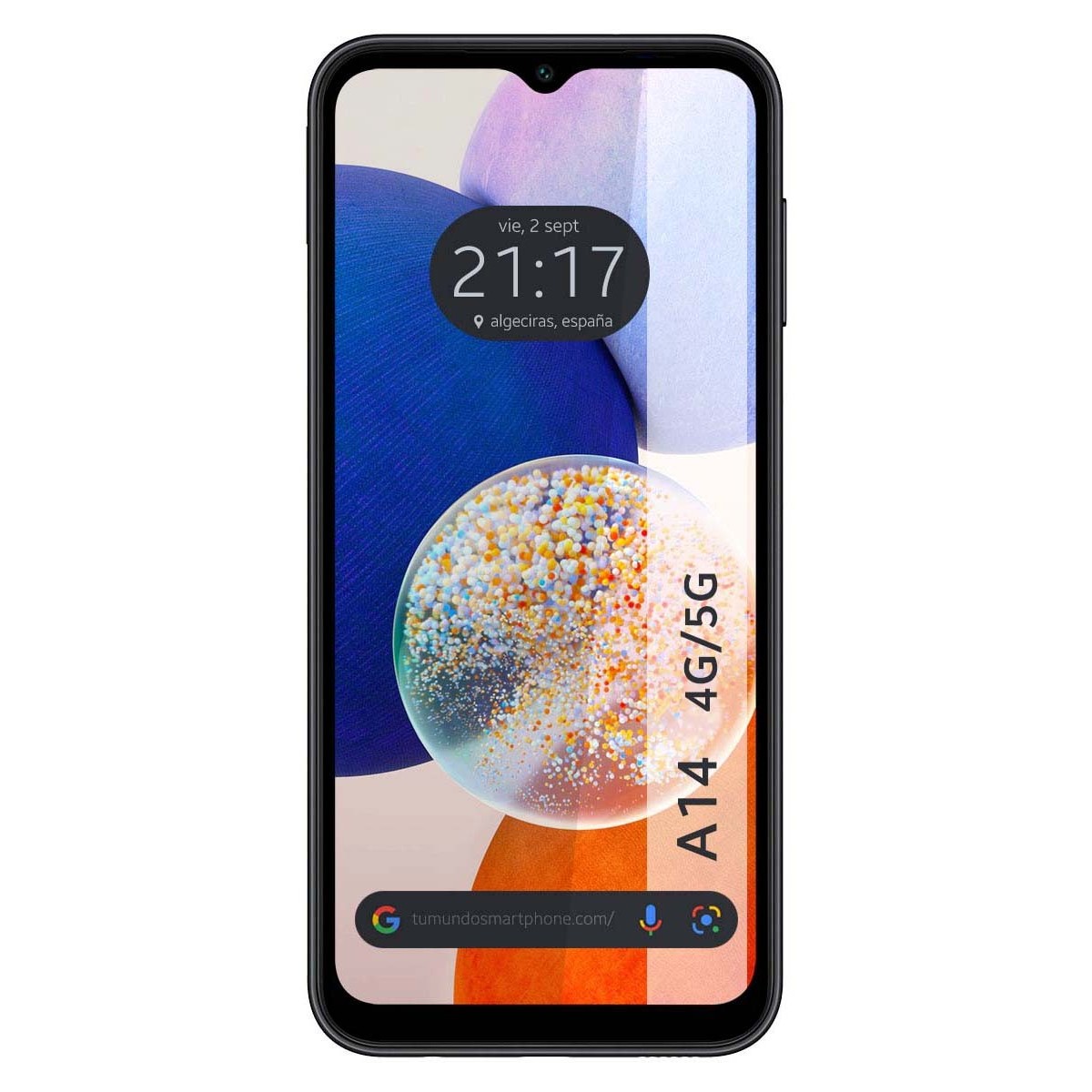 Protector Cristal Templado Completo 5D Full Glue Negro para Samsung Galaxy A14 4G / 5G Vidrio