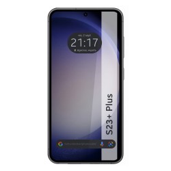 Protector Cristal Templado Completo 5D Full Glue Negro para Samsung Galaxy S23+ Plus 5G Vidrio 2