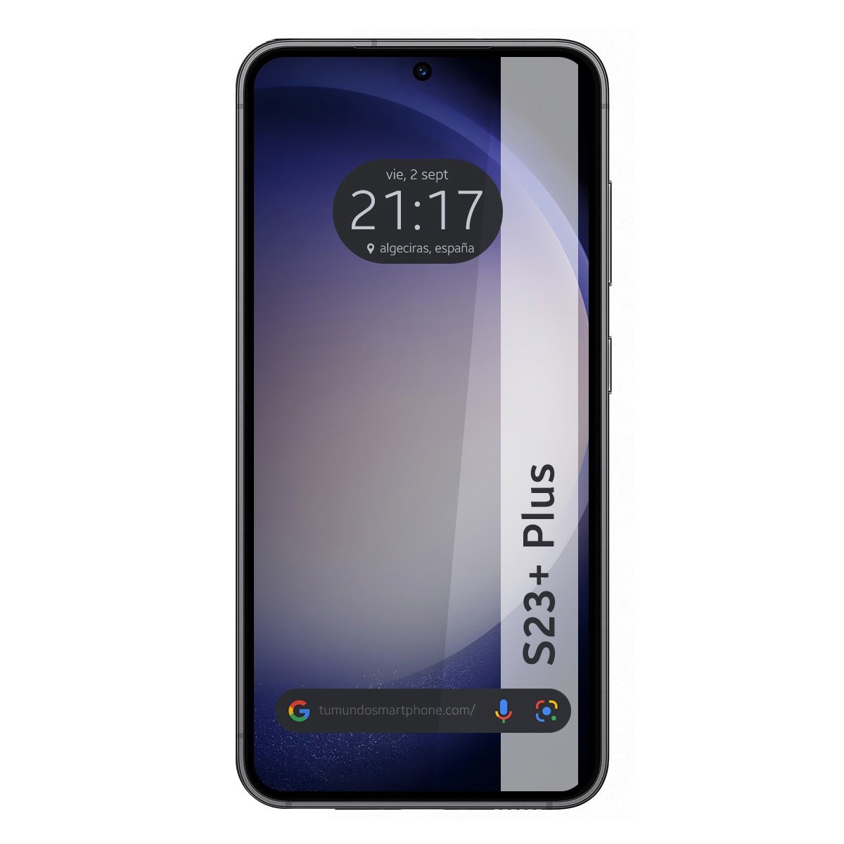 Protector Cristal Templado Completo 5D Full Glue Negro para Samsung Galaxy S23+ Plus 5G Vidrio