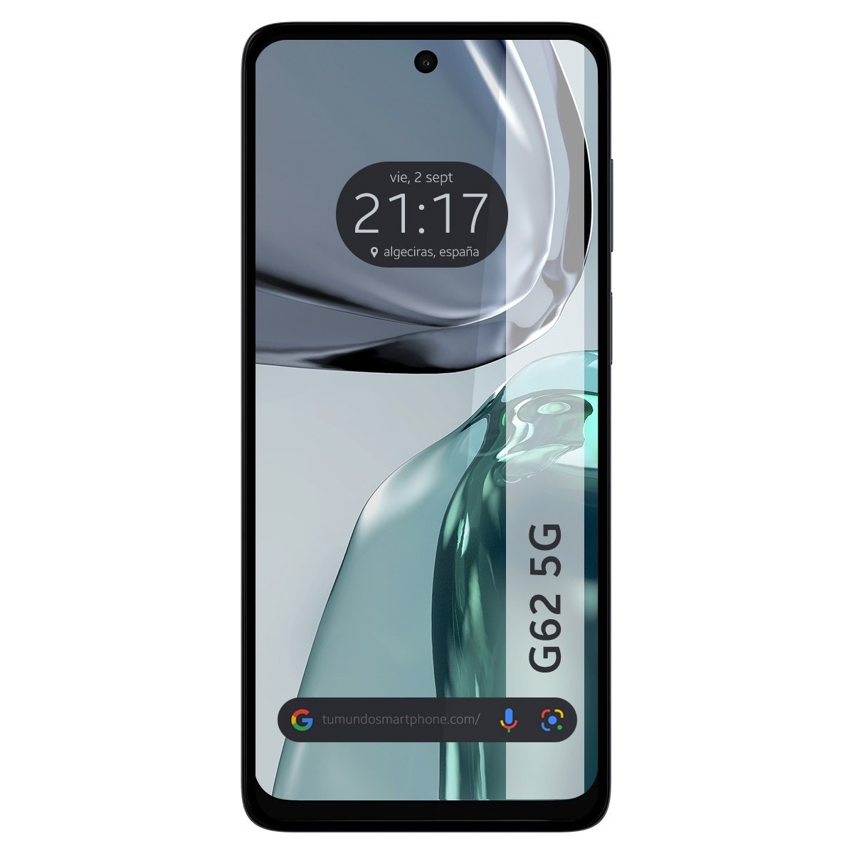 Protector Cristal Templado Completo 5D Full Glue Negro para Motorola Moto G62 5G Vidrio