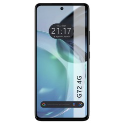 Protector Cristal Templado Completo 5D Full Glue Negro para Motorola Moto G72 4G Vidrio 2