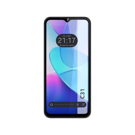 Protector Cristal Templado Completo 5D Full Glue Negro para Oukitel C31 Vidrio