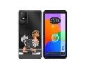 Funda Silicona Transparente para TCL 403 diseño Avestruz Dibujos