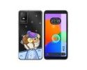 Funda Silicona Transparente para TCL 403 diseño Cabra Dibujos