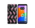 Funda Silicona Transparente para TCL 403 diseño Flamenco Dibujos